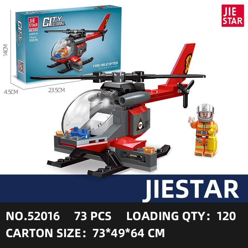 JIESTAR Fire Rescue Building Block Set 3-Pack SKU image - 52016-sku.jpg