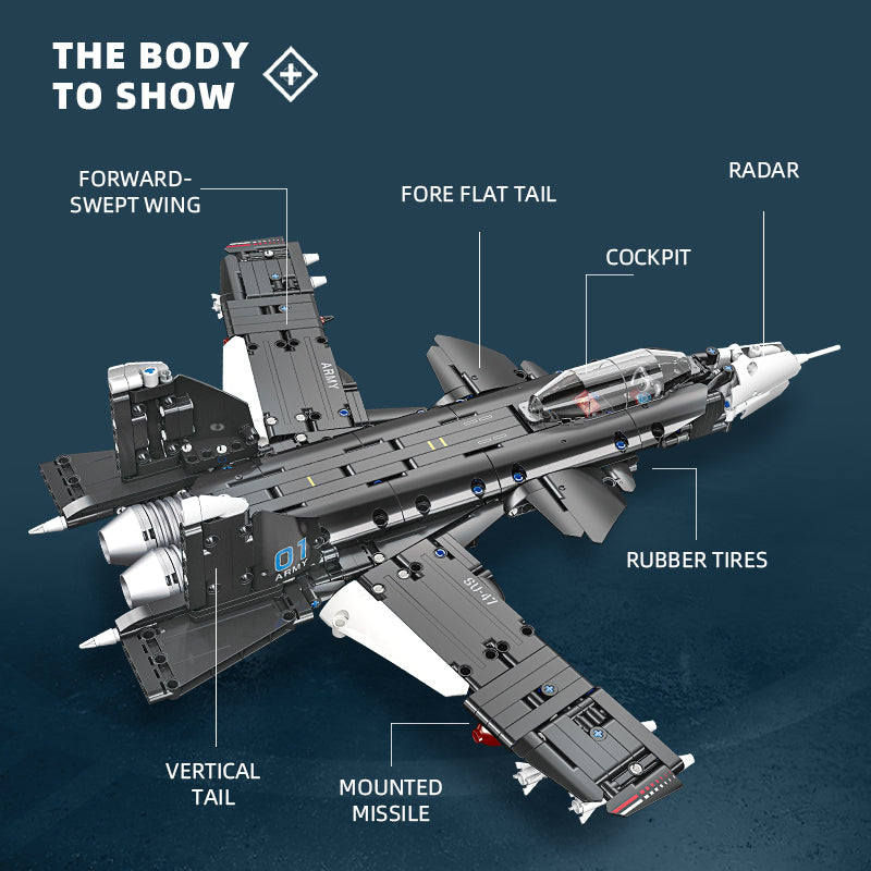 JIESTAR Su-47 Building Block Set - 58138-4.jpg
