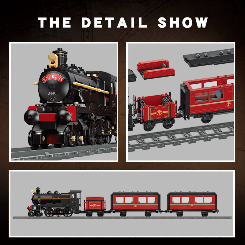 JIESTAR Gwr Steam Train Building Block Set - 59002-3.jpg