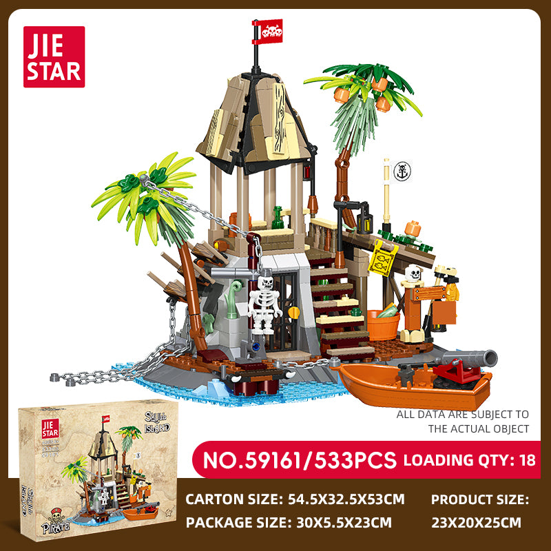 JIESTAR Pirate Building Block Set 3-Pack SKU image - 59161-sku.jpg