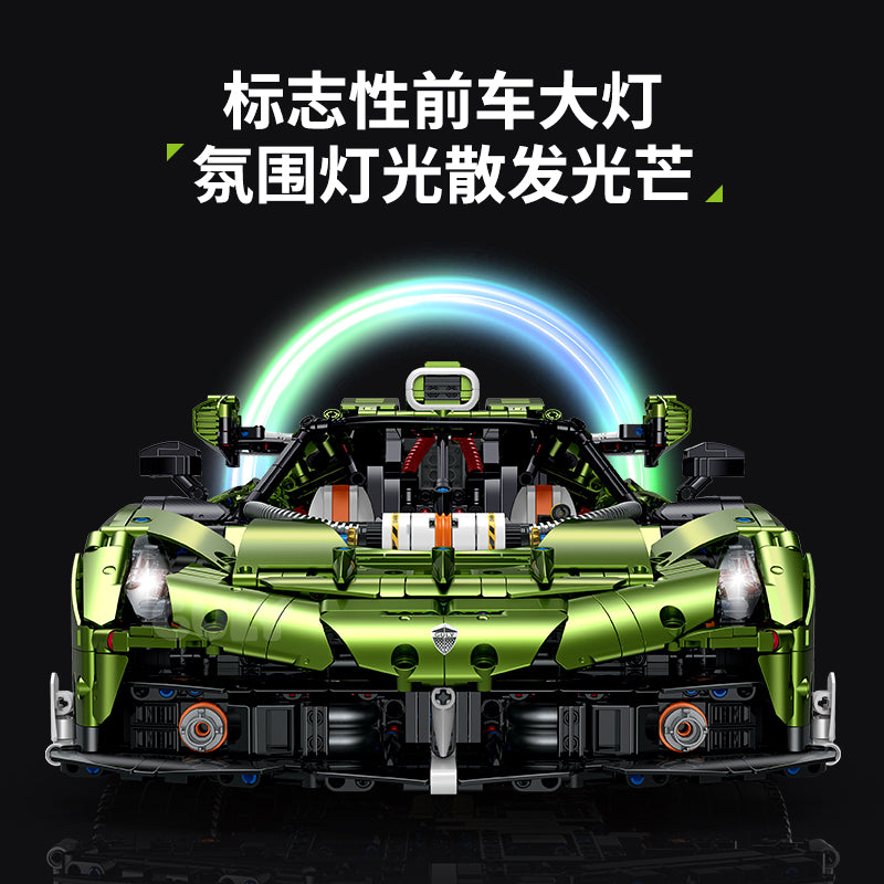 GULY 1:8 Electroplated Sports Car Model Kit 10628 - 800主图-5.jpg