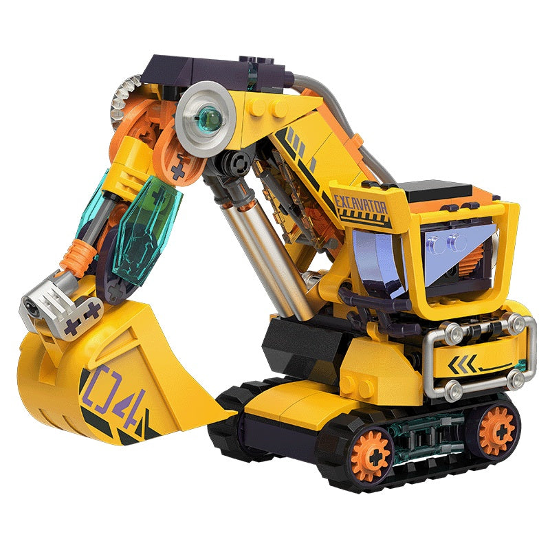 iBlock Construction Team 4-Model Kit SKU image - IB1104-4__IB1104-4-excavator-sku.jpg