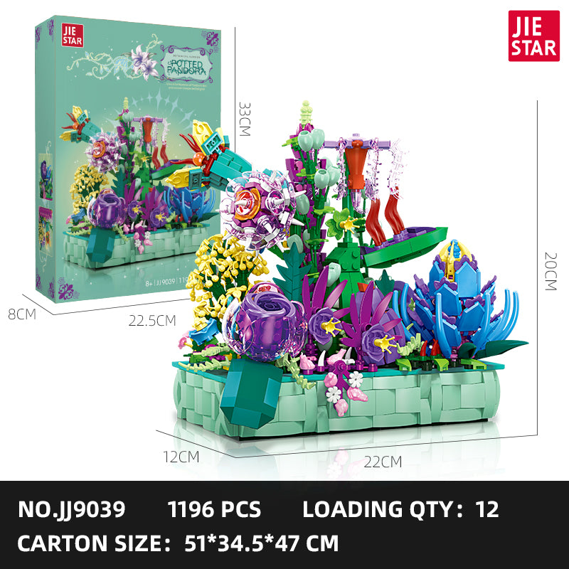 JIESTAR Flower Building Block Set 2-Pack SKU image - JJ9039-sku.jpg