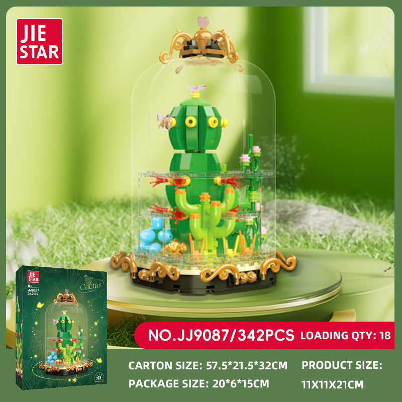 JIESTAR Flower Building Block Set 4-Pack SKU image - JJ9087-sku.jpg