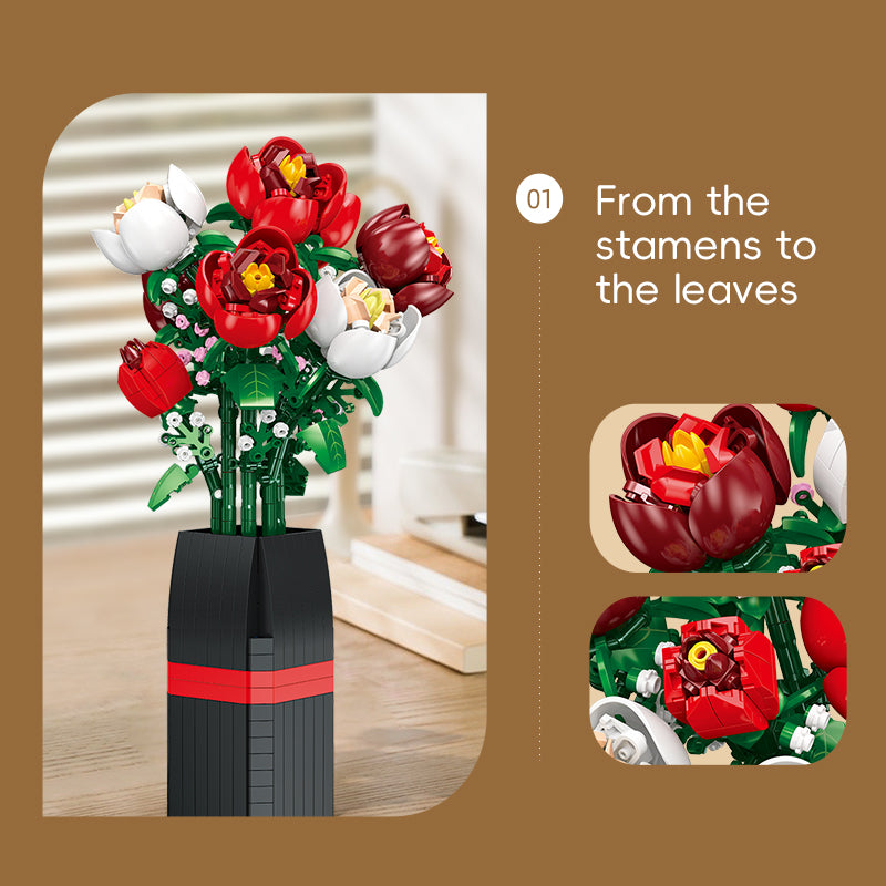 JIESTAR Roses Building Block Set - JJ9212-4.jpg