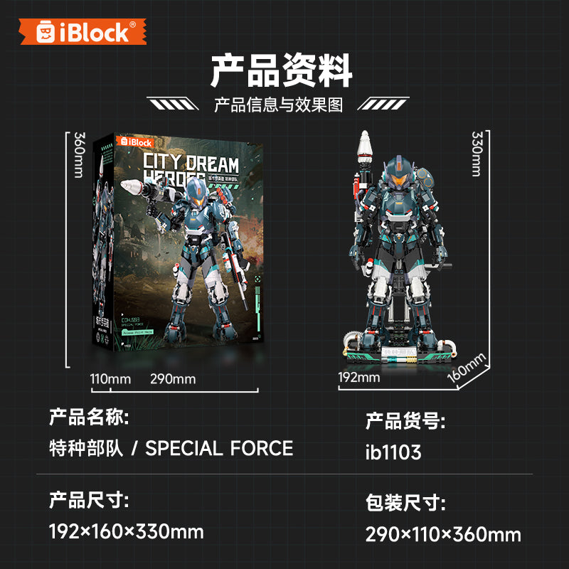 iBlock Special Operations Team Building Set