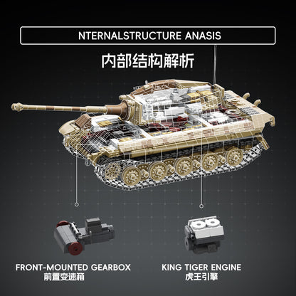 TK Two King Tiger Tank Model Kit - 1440x1440主图-4.jpg