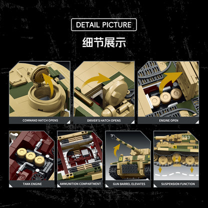 TK Two Lucky Tiger Tank Model Kit - 1440x1440主图-5.jpg