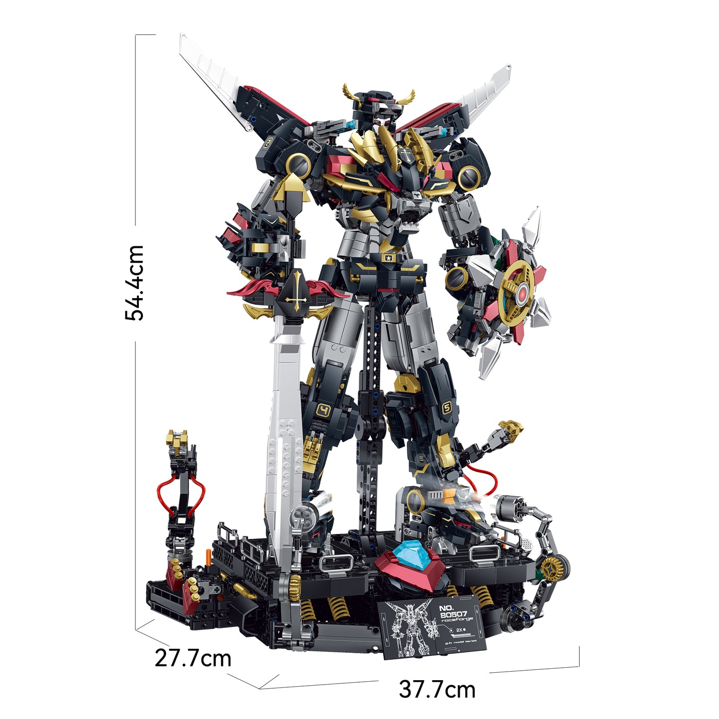 GULY Mecha Model Kit 80507 - 白底尺寸图1.jpg
