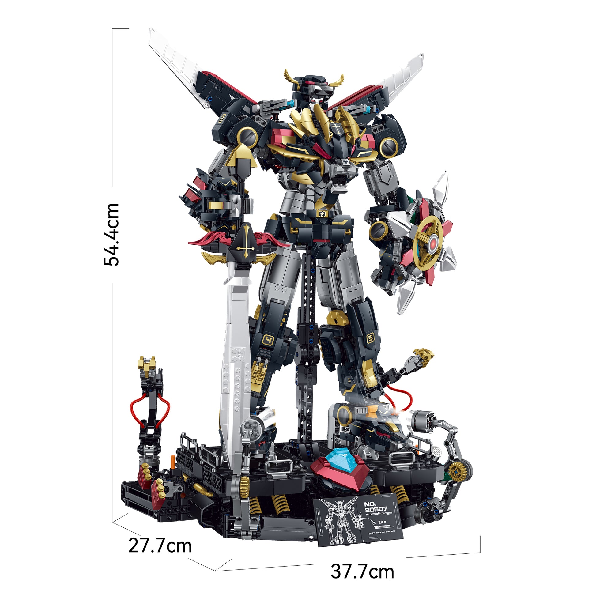 GULY Mecha Model Kit 80507 - 白底尺寸图1.jpg