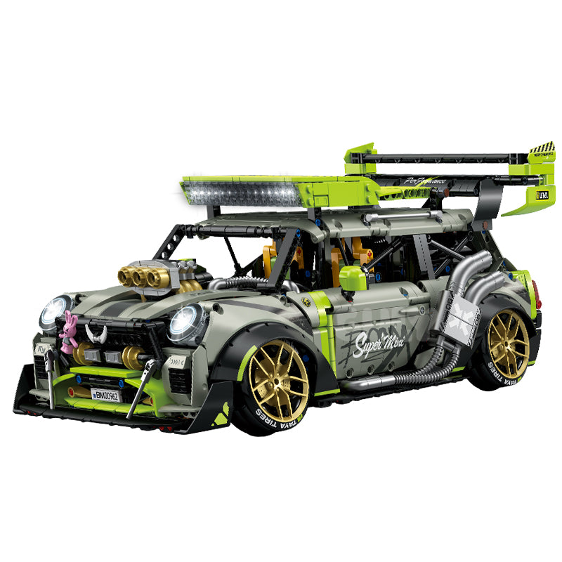 GULY 1:10 Electroplated High-Speed Stunt Car Model Kit 10632 SKU image - 白底图.jpg