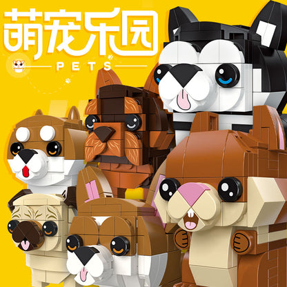 JIESTAR Cute Pet Paradise Series [6 Small Styles] Building Block Set - 37300-1.jpg