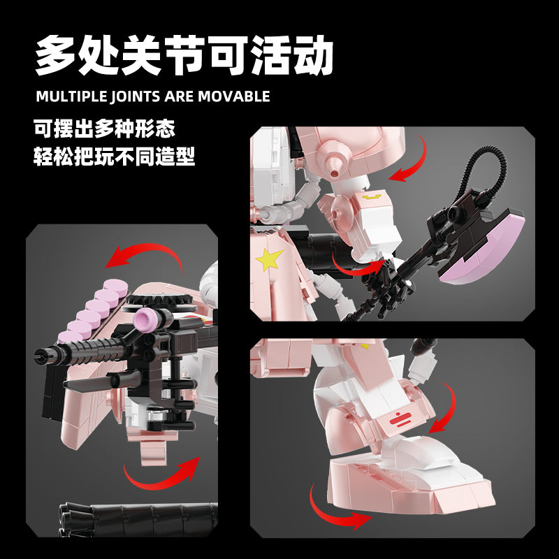 JIQI Pink Mecha Model Kit JQ1148 - 3.jpg