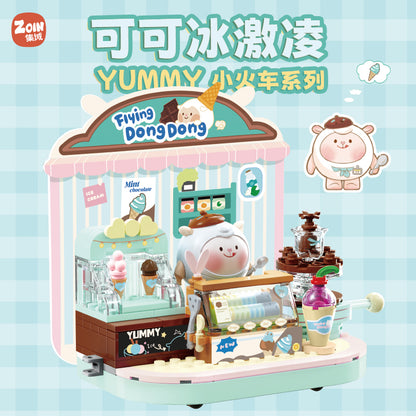 Zoin Cocoa Ice Cream Mini Train Model Kit
