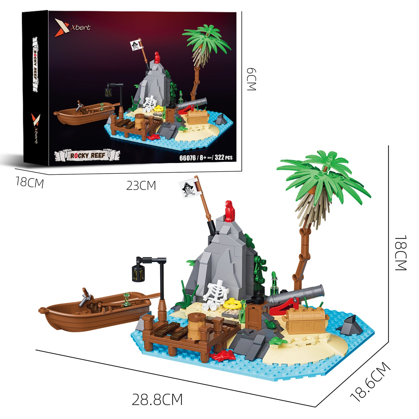 Xbert Rocky Reef Building Block Set SKU image - 尺寸.jpg