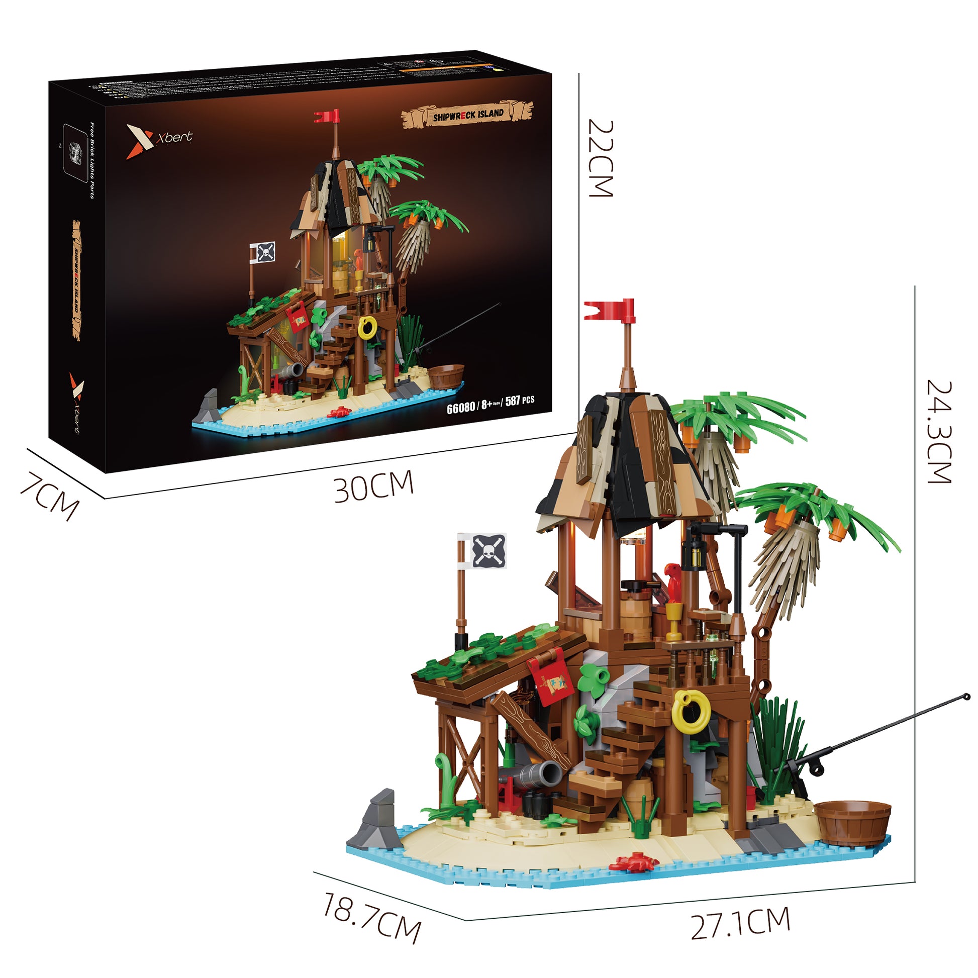 Xbert Shipwreck Island Building Set SKU image - 尺寸.jpg