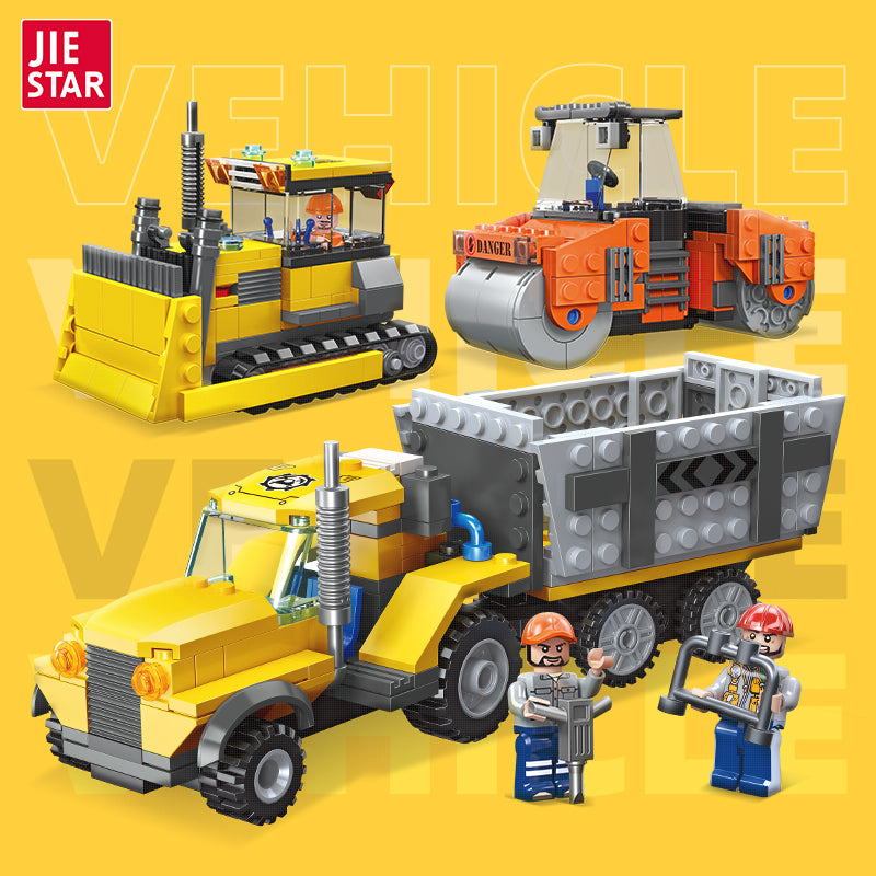 JIESTAR Engineering Vehicle Building Block Set 3-Pack - 51018+51019+51020-1.jpg