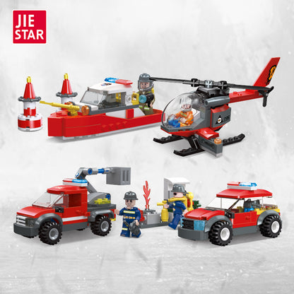 JIESTAR Fire Rescue Building Block Set 3-Pack - 52013-52016-1.jpg