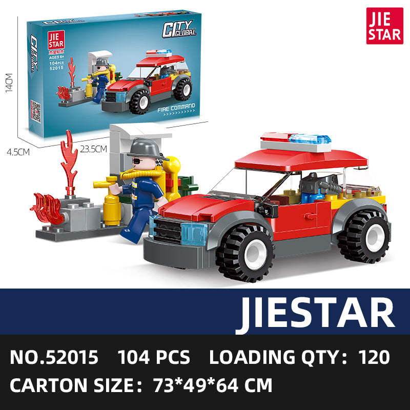 JIESTAR Fire Rescue Building Block Set 3-Pack SKU image - 52015-sku.jpg