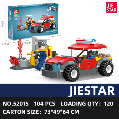 JIESTAR Fire Rescue Building Block Set 3-Pack SKU image - 52015-sku.jpg