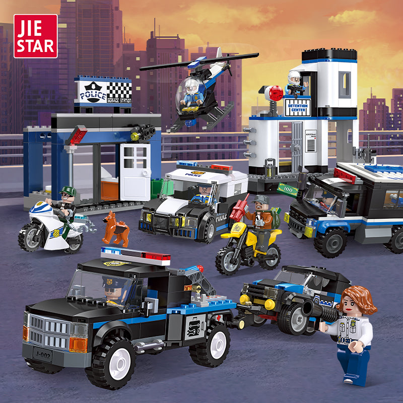 JIESTAR Police Building Block Set 5-Pack - 54114-54118-1.jpg