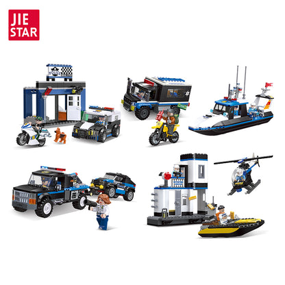 JIESTAR Police Building Block Set 5-Pack - 54114-54118-白底.jpg