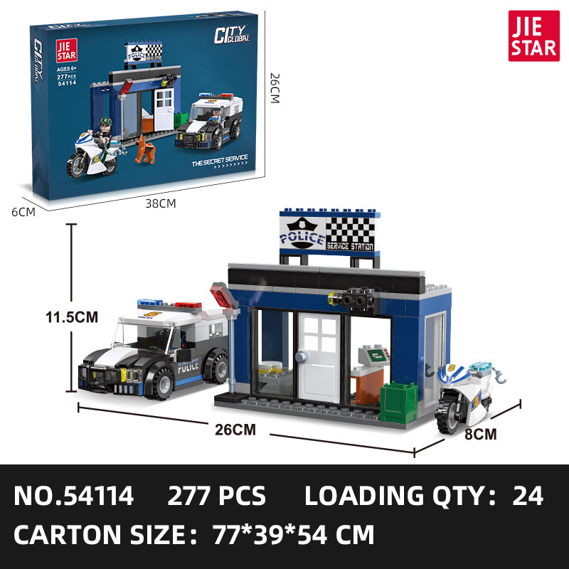 JIESTAR Police Building Block Set 5-Pack SKU image - 54114-sku.jpg