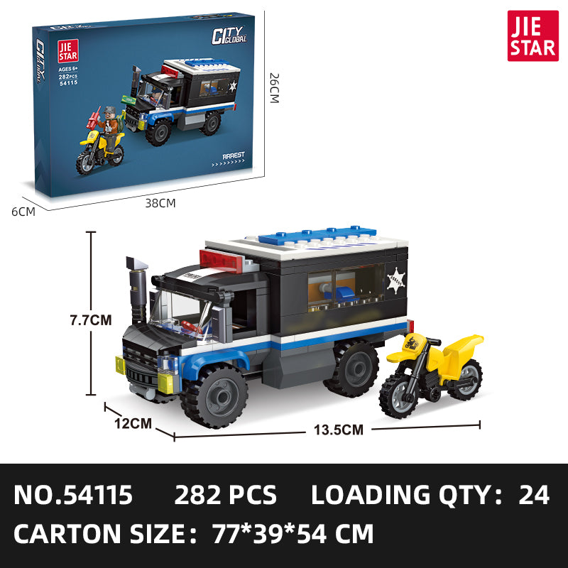 JIESTAR Police Building Block Set 5-Pack SKU image - 54115.jpg