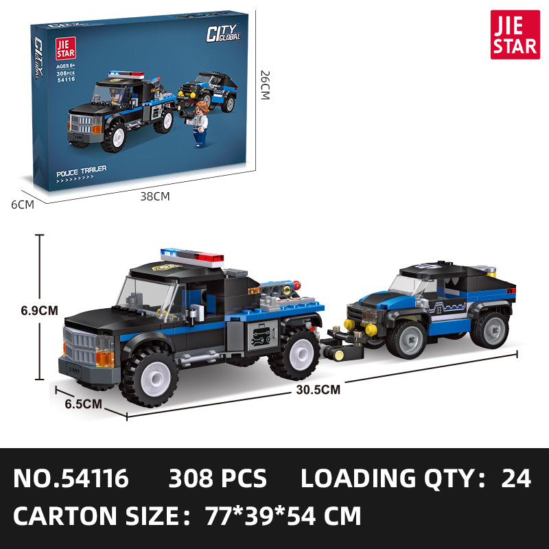 JIESTAR Police Building Block Set 5-Pack SKU image - 54116.jpg