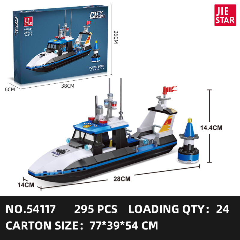 JIESTAR Police Building Block Set 5-Pack SKU image - 54117.jpg