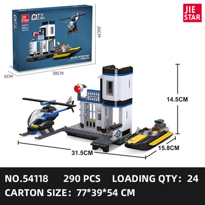 JIESTAR Police Building Block Set 5-Pack SKU image - 54118-sku.jpg