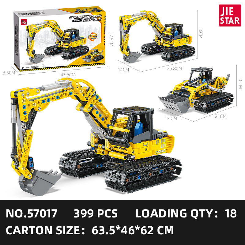 JIESTAR Engineering Vehicle Building Block Set 2-Pack SKU image - 57017-sku.jpg