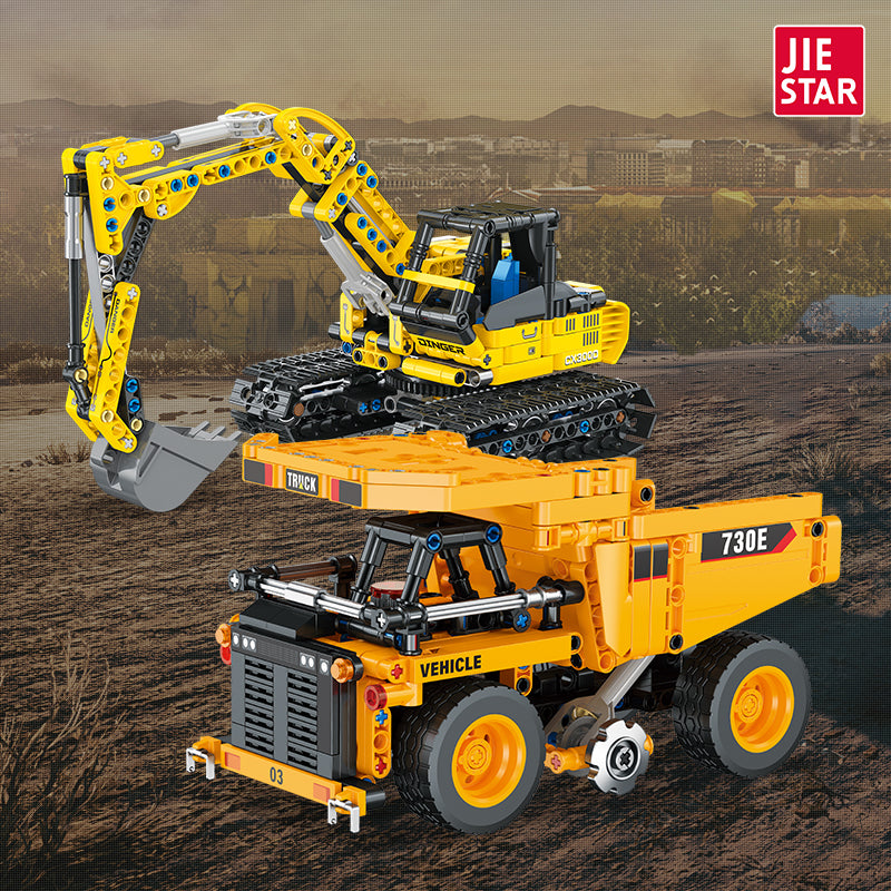 JIESTAR Engineering Vehicle Building Block Set 2-Pack - 57017+57018-1.jpg