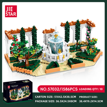 JIESTAR 喷泉广场 Building Block Set SKU image - 57032-sku.jpg