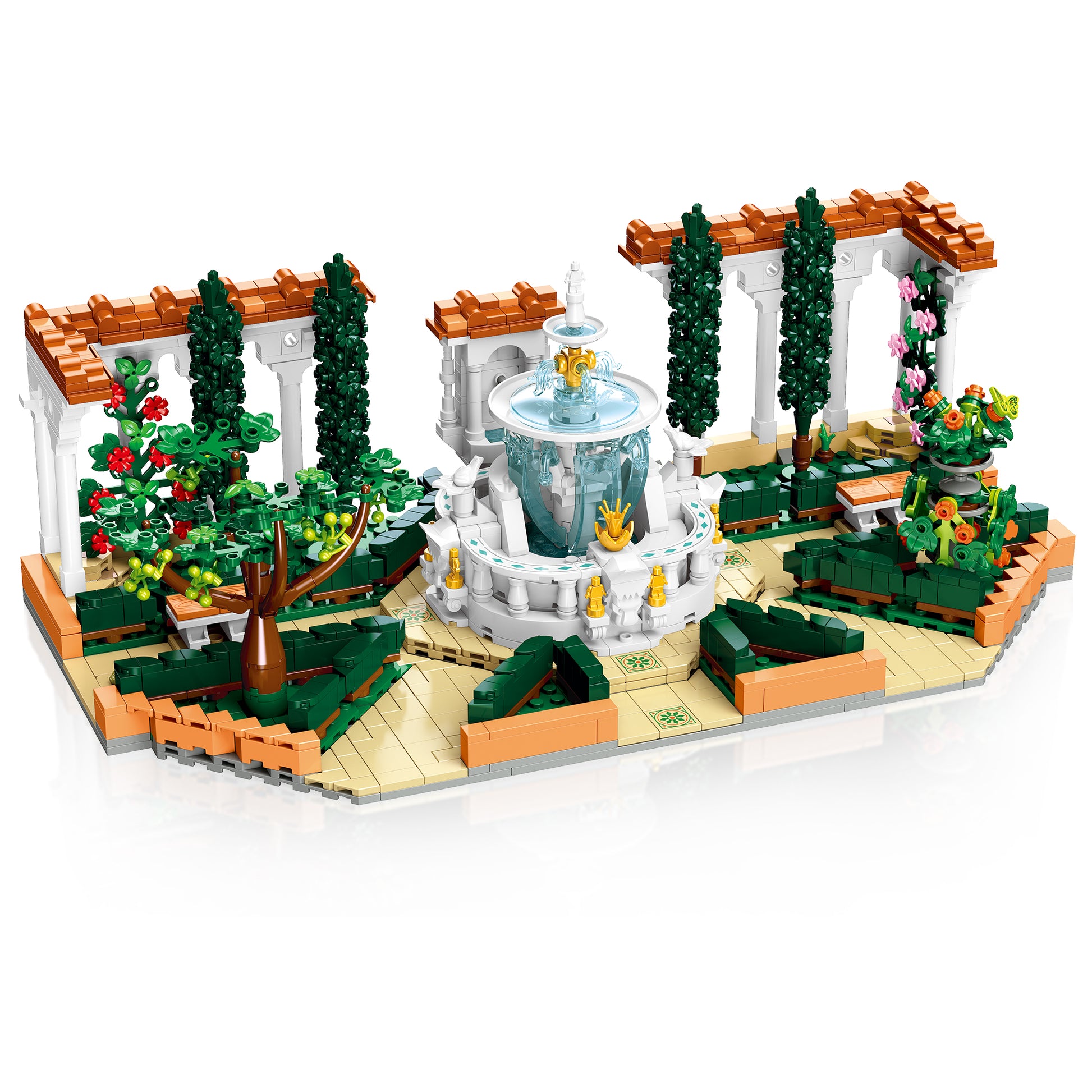 JIESTAR 喷泉广场 Building Block Set - 57032-白底.jpg