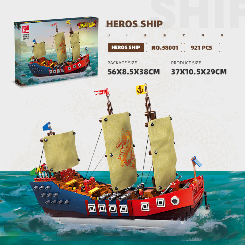 JIESTAR Chinese Battleship Building Block Set - 58001-2.jpg