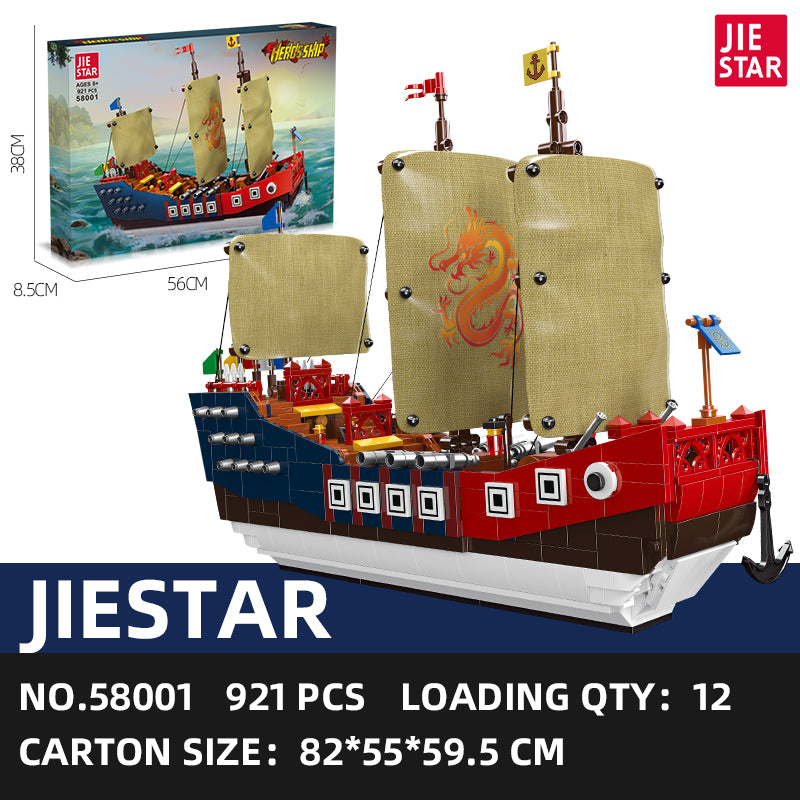 JIESTAR Chinese Battleship Building Block Set SKU image - 58001-sku.jpg