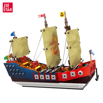 JIESTAR Chinese Battleship Building Block Set - 58001-白底.jpg