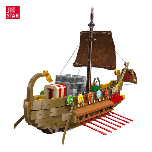 JIESTAR Spartan Warship Building Block Set - 58002-白底.jpg