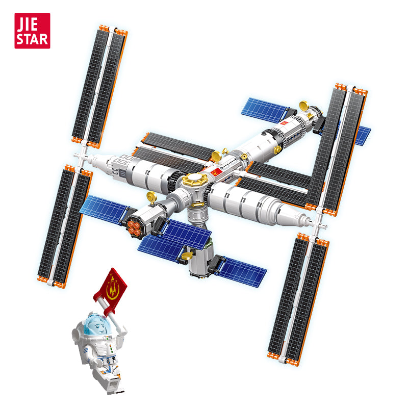 JIESTAR Tiangong Space Station Building Block Set - 58006-白底.jpg
