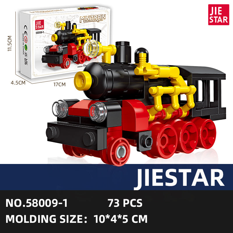 JIESTAR Mini Train [6 Small Styles] Building Block Set - 58009-1.jpg