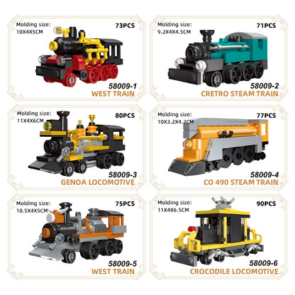 JIESTAR Mini Train [6 Small Styles] Building Block Set - 58009-3-2.jpg