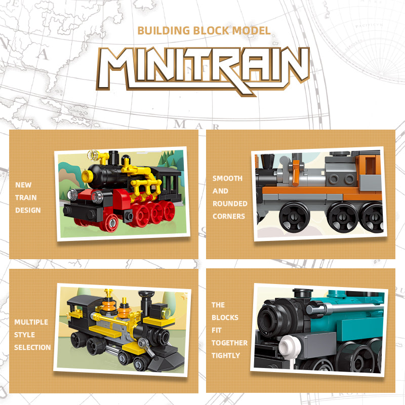JIESTAR Mini Train [6 Small Styles] Building Block Set - 58009-4-2.jpg