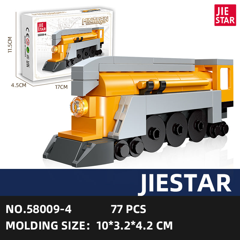 JIESTAR Mini Train [6 Small Styles] Building Block Set - 58009-4.jpg