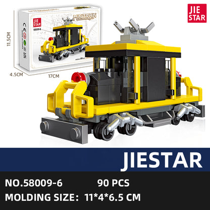 JIESTAR Mini Train [6 Small Styles] Building Block Set - 58009-6.jpg