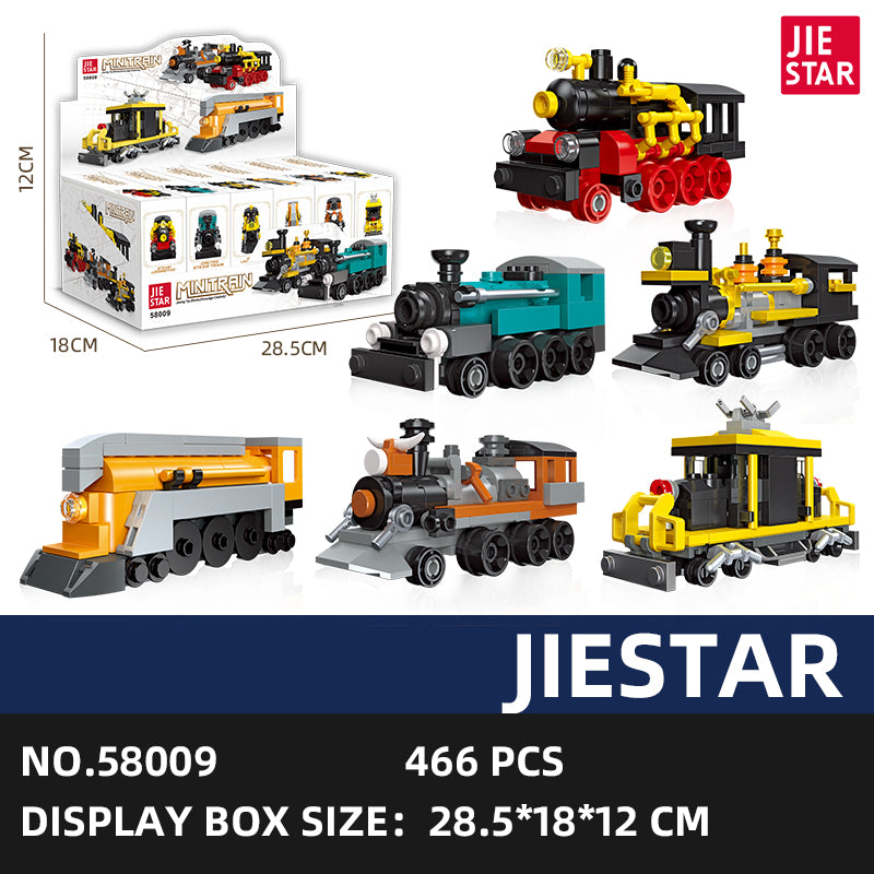 JIESTAR Mini Train [6 Small Styles] Building Block Set SKU image - 58009-6款.jpg