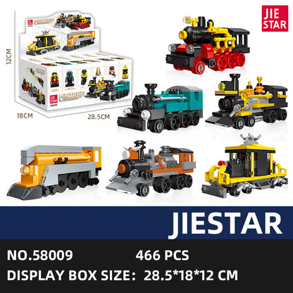 JIESTAR Mini Train [6 Small Styles] Building Block Set SKU image - 58009-6款.jpg