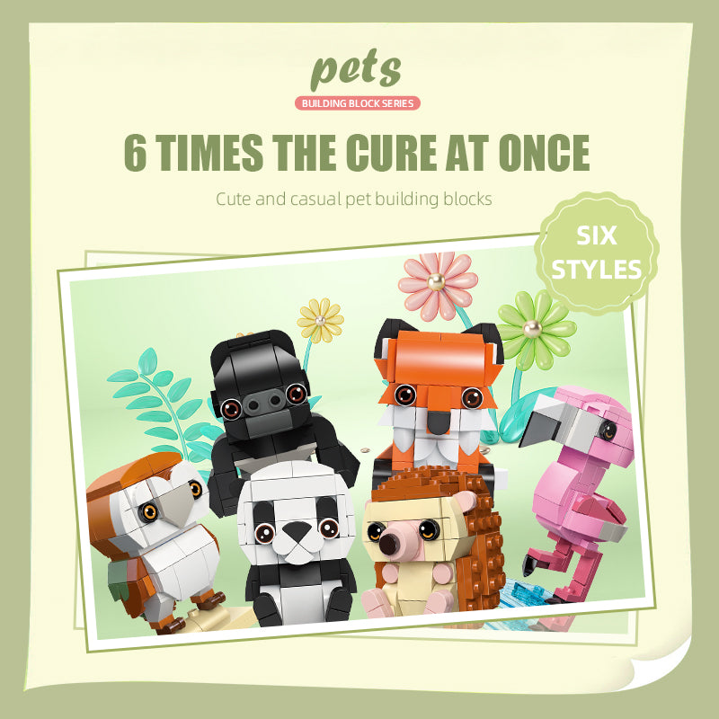 JIESTAR Cute Pet Paradise Series [6 Small Styles] Building Block Set - 58012-3.jpg