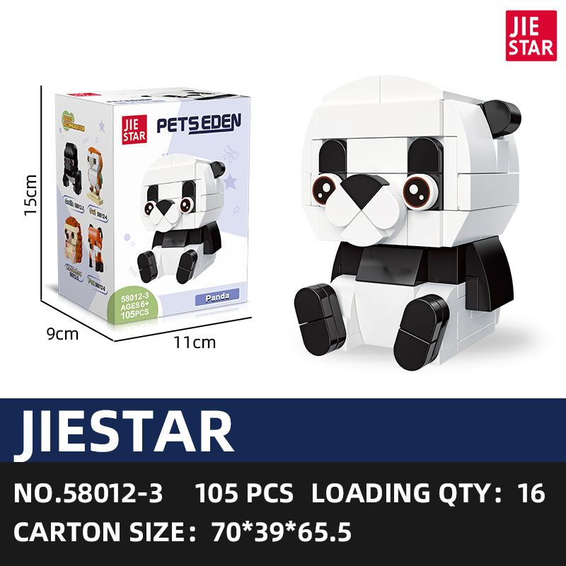 JIESTAR Cute Pet Paradise Series [6 Small Styles] Building Block Set SKU image - 58012-sku-3.jpg