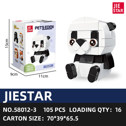 JIESTAR Cute Pet Paradise Series [6 Small Styles] Building Block Set SKU image - 58012-sku-3.jpg